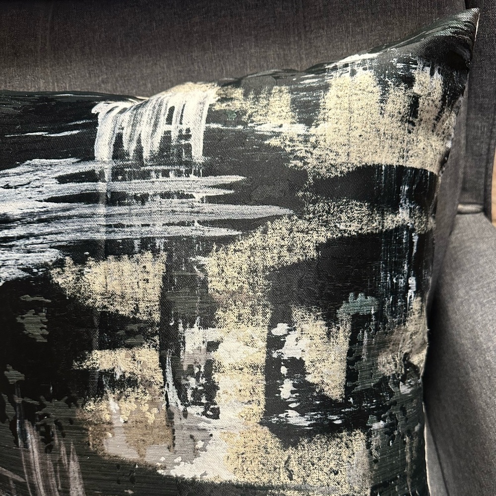 West Elm Painterly Brocade Cushion Cover - Picture 6 of 9